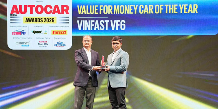 VinFast VF 6 nhận giải Mẫu xe đáng tiền nhất năm tại Autocar India Awards 2026