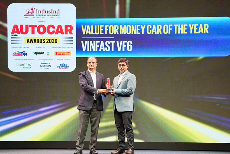 VinFast VF 6 nhận giải Mẫu xe đáng tiền nhất năm tại Autocar India Awards 2026