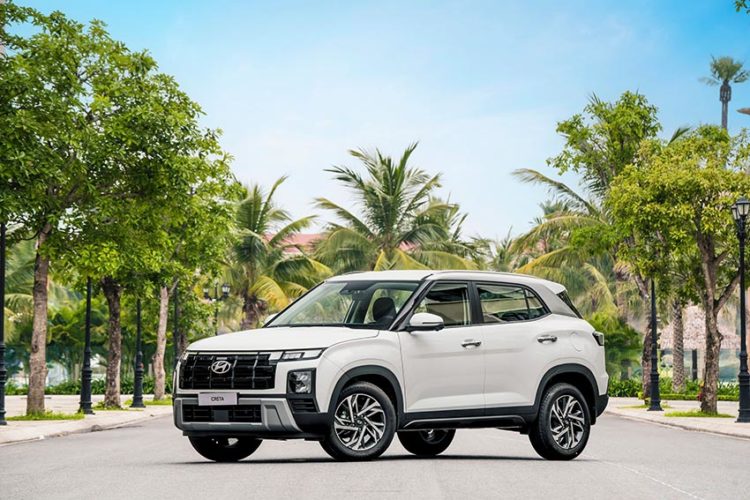 Mẫu xe Hyundai Creta trưng bày tại showroom, mẫu xe bán chạy nhất của Hyundai tháng 1/2026 tại Việt Nam