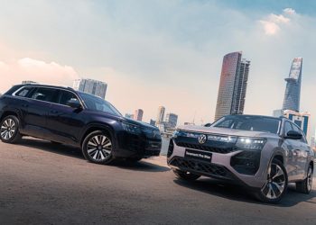 Volkswagen Teramont Pro 2026 màu trắng tại showroom, SUV 7 chỗ dài hơn 5,1 mét - 1