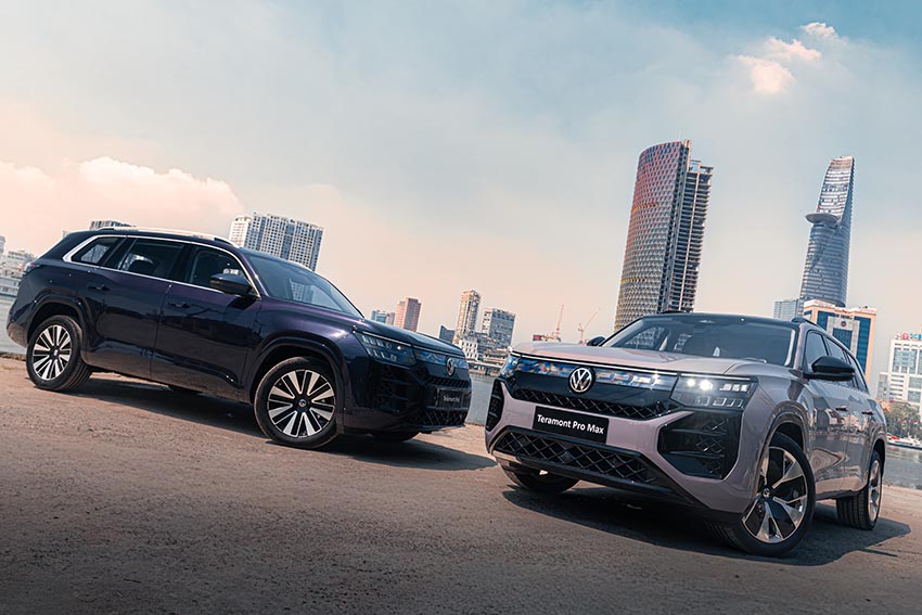 Volkswagen Teramont Pro 2026 màu trắng tại showroom, SUV 7 chỗ dài hơn 5,1 mét - 1