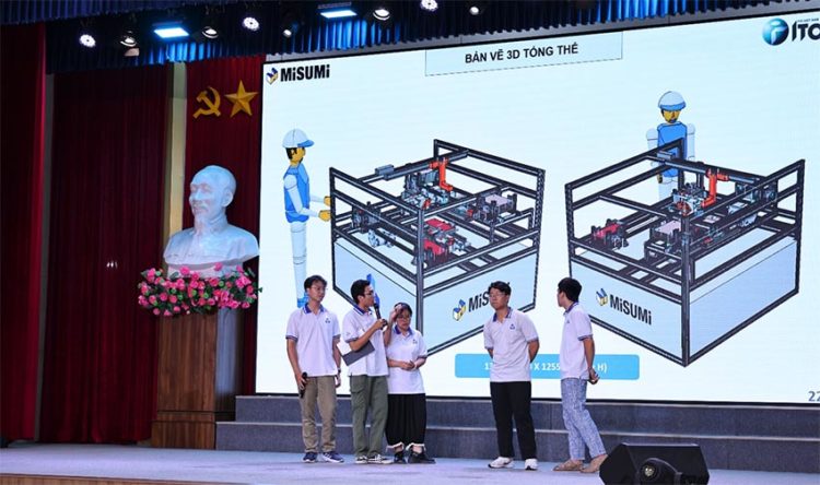Sinh viên các trường đại học kỹ thuật trình bày giải pháp thiết kế hệ thống Pick & Place tự động tại vòng Chung kết cuộc thi Thiết kế Máy tự động hóa 2026 ở TP.HCM - 1