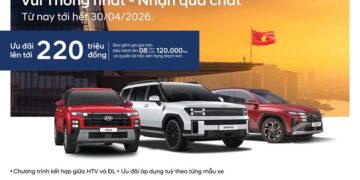 Các mẫu xe Hyundai trong chương trình ưu đãi tháng 4/2026 tại Việt Nam