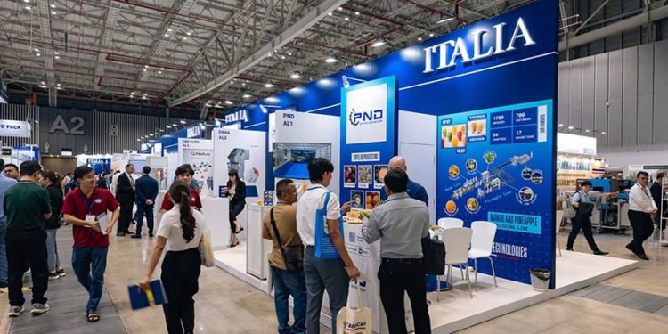 Gian hàng doanh nghiệp Italy tại ProPak Vietnam 2026 giới thiệu công nghệ đóng gói hiện đại