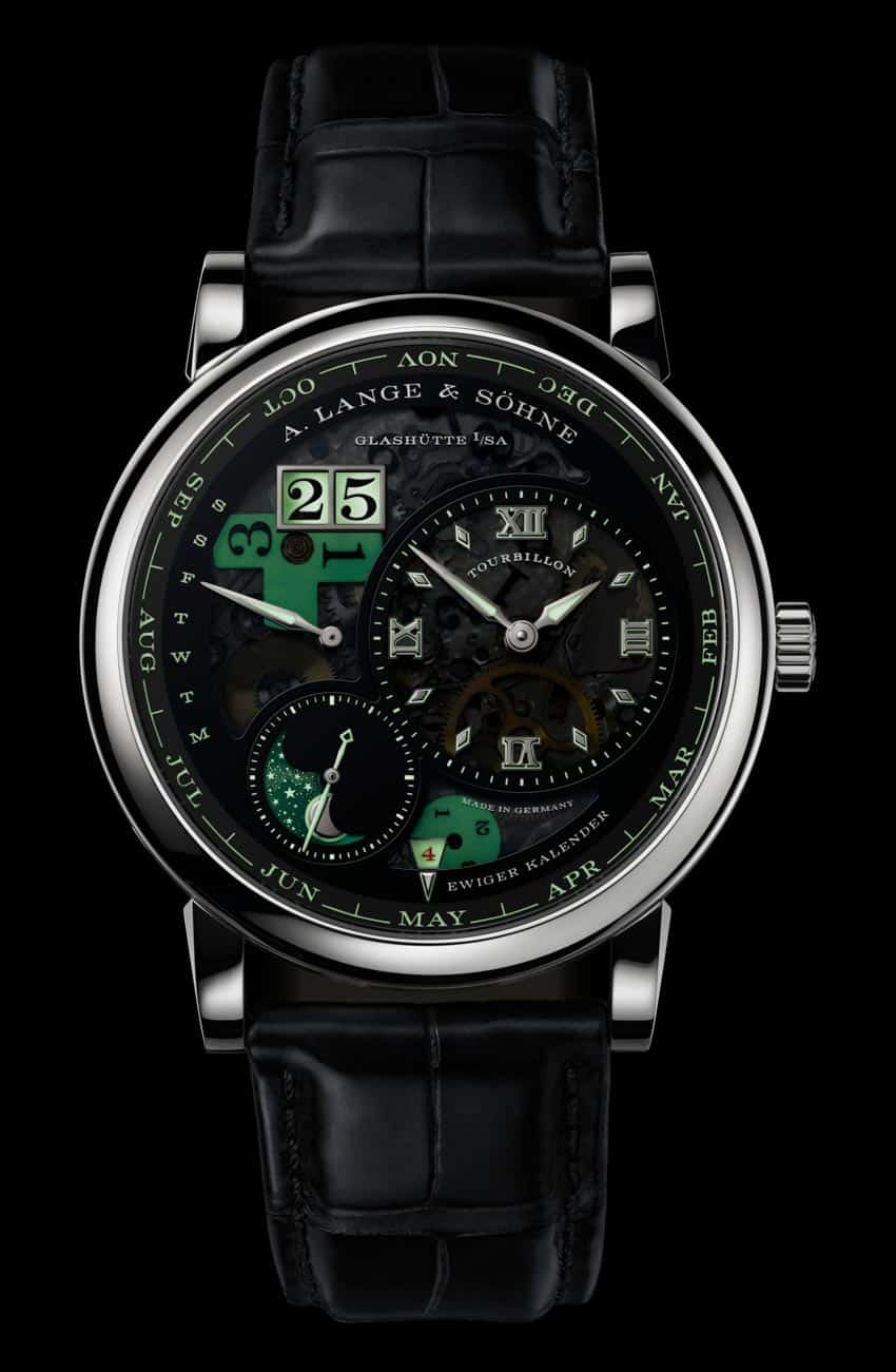 Đồng hồ Lange 1 Tourbillon Perpetual Calendar Lumen phát sáng trong bóng tối - 4