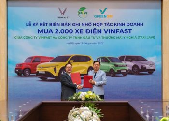 Đội xe taxi điện VinFast của Taxi Lavi trong hệ sinh thái vận tải xanh GSM tại Việt Nam