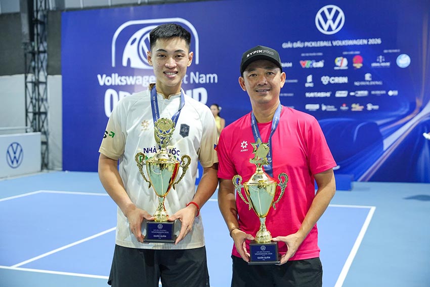 Giải đấu pickleball Volkswagen Viet Nam Open Cup 2026 với đông đảo vận động viên thi đấu và khu trưng bày xe Volkswagen - 3