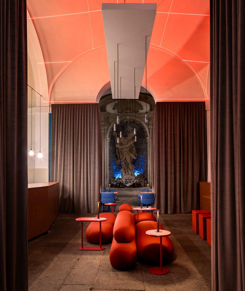 Không gian Bar Adrenalina tại Palazzo Litta Milan với nội thất Adrenalina trong trải nghiệm thiết kế immersive - 8