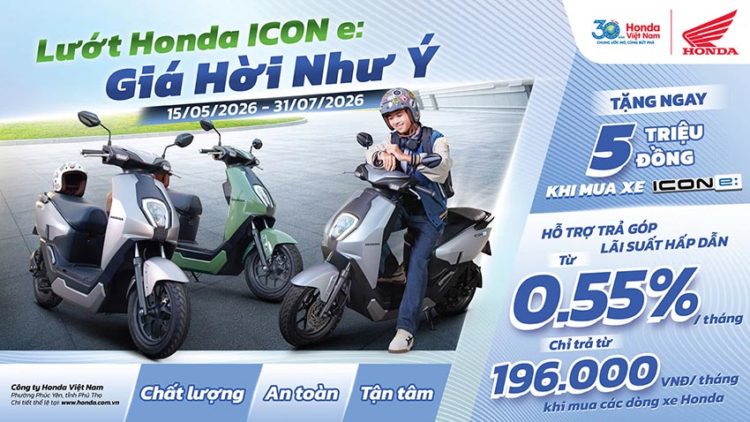 Mẫu xe máy điện Honda ICON e: tại đại lý Honda Việt Nam