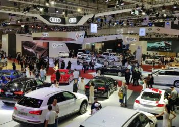 Logo Vietnam Motor Show cùng thông báo VAMA tạm dừng triển lãm ô tô Việt Nam 2026.