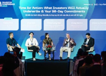 Diễn giả trao đổi về ESG và xu hướng đầu tư bền vững tại Vietnam ESG Investor Conference 2026 ở TP.HCM