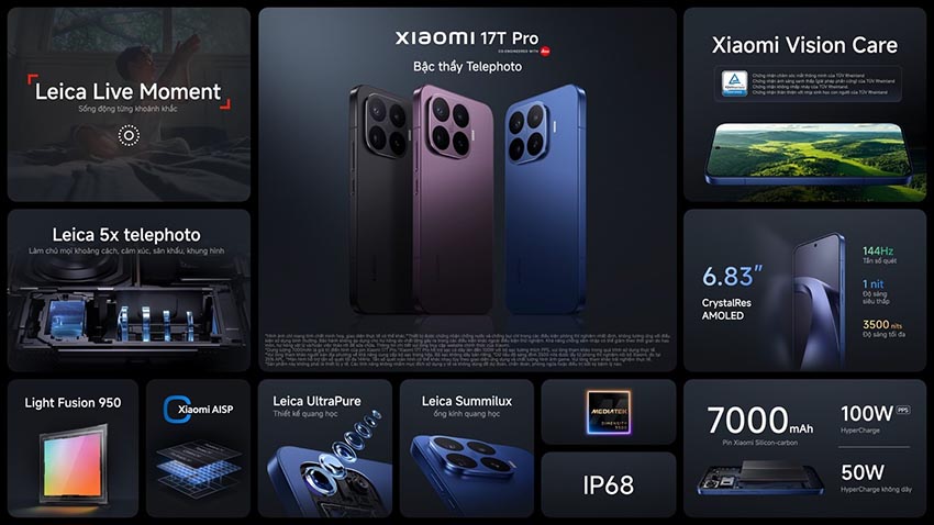 Xiaomi ra mắt 17T Series và mở rộng hệ sinh thái AIoT tại Việt Nam - 3