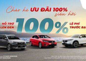 Khách hàng tham quan các mẫu ô tô Honda trong chương trình ưu đãi tháng 6/2026.