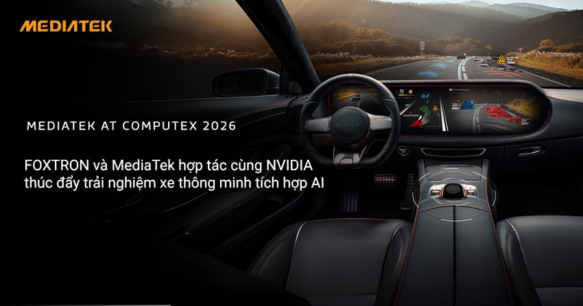 Đại diện MediaTek công bố các nền tảng AI mới cho Windows PC và xe thông minh tại Computex 2026. - 2