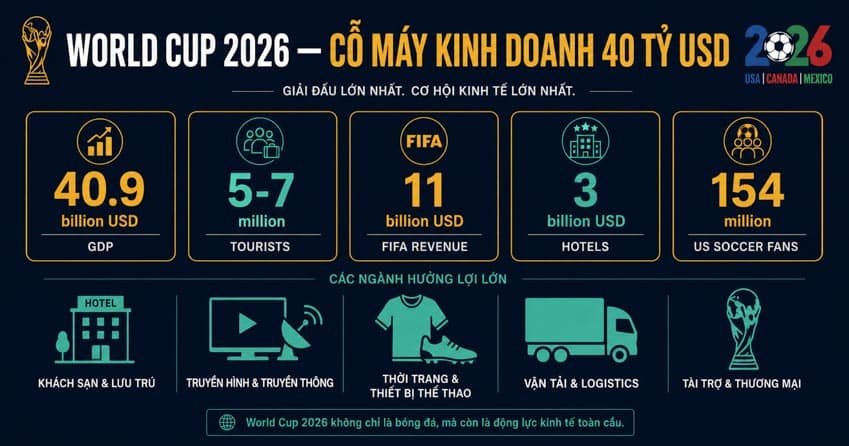 World Cup 2026: Giải đấu 40 tỷ USD và những ngành kinh doanh đang thắng lớn - 2