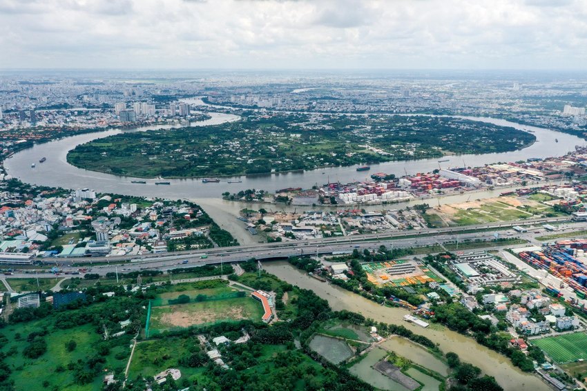 Bán đảo Thanh Đa được sông Sài Gòn ôm trọn