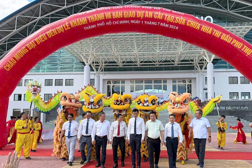 Khánh thành Nhà thi đấu Phú Thọ, chào mừng 50 năm ngày TP SàiGòn – Gia Định mang tên Chủ tịch Hồ Chí Minh - 2