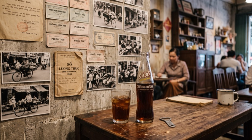 Quán café bao cấp tái hiện cửa hàng mậu dịch với tem phiếu, sổ gạo