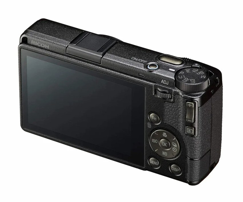 Mặt sau Ricoh GR IV 30th Anniversary Edition với nút điều khiển sơn màu GR1
