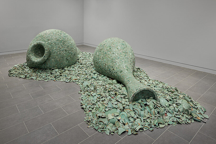 Celadon Landscape của Jean Shin tại Green-Wood Cemetery